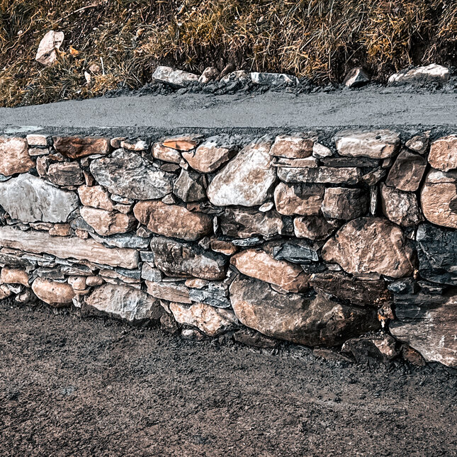 Trochensteinmauer / Hangsicherung